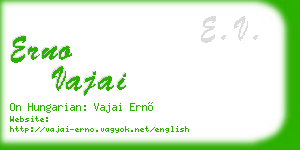 erno vajai business card